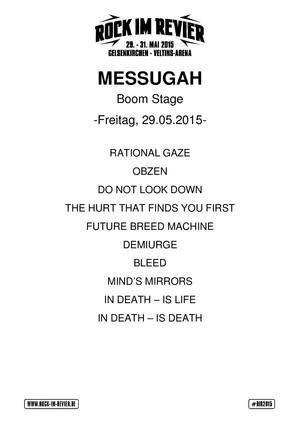 Setlist Meshuggah &copy; www.Rock-im-Revier.de