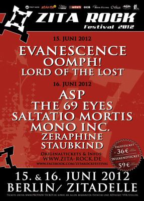 VI. Zita Rock Festival Flyer