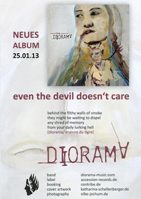 Diorama "Even The Devil Doesn't Care" Flyer