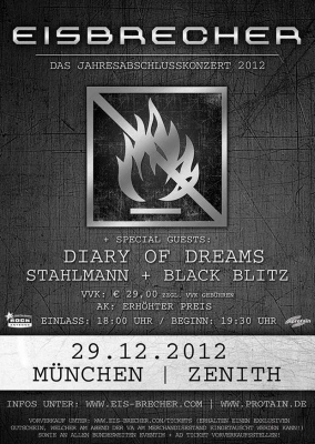 Eisbrecher Abschlusskonzert 2012 Flyer